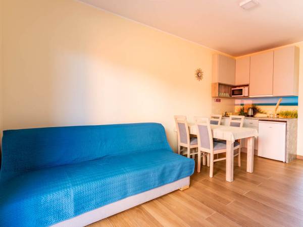 Pokój z aneksem kuchennym na parterze