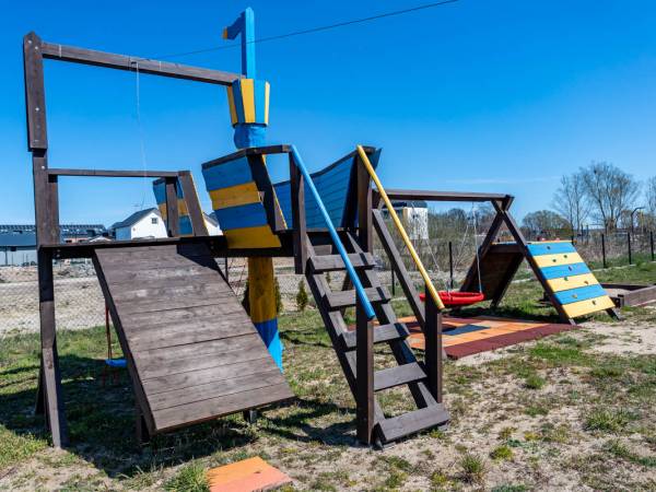 Wejście na statek i zjeżdzanie na tyrolce