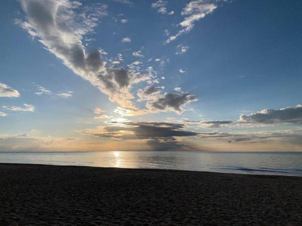 nad morzem -zachod slonca