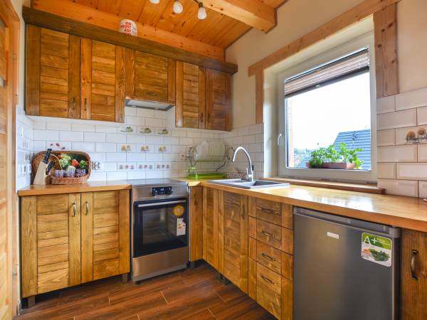 Domek całoroczny z kominkiem