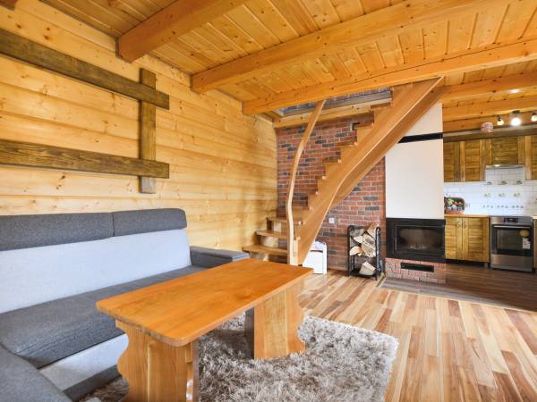 Domek całoroczny z kominkiem