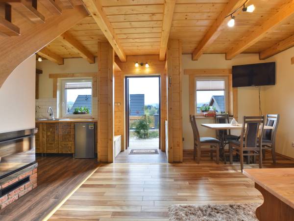 Domek całoroczny z kominkiem