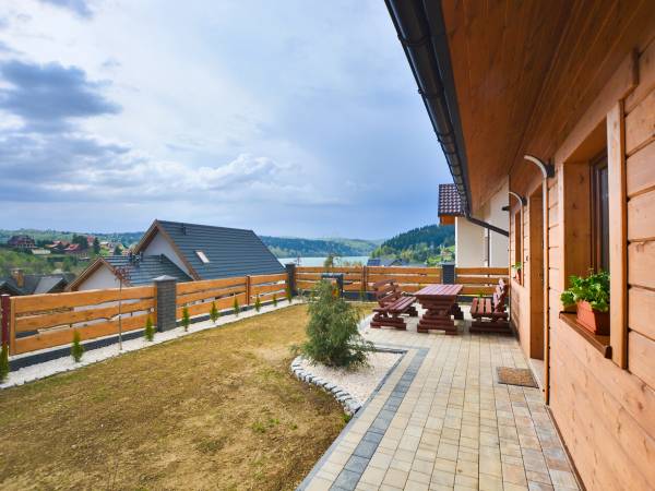 Domek całoroczny z kominkiem