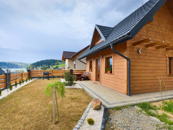 Domek całoroczny z kominkiem