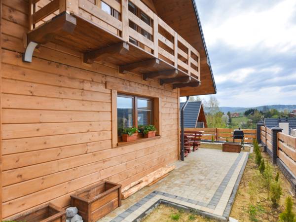 Domek całoroczny z kominkiem