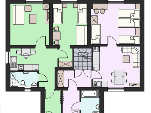 Plan budynku.aktualnie mała zmiana w mieszkaniu nr II.