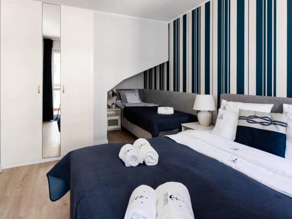 Apartament z balkonem -sypialnia