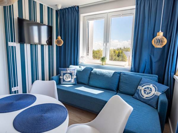 Apartament z balkonem-część dzienna