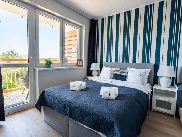 Apartament z balkonem -sypialnia