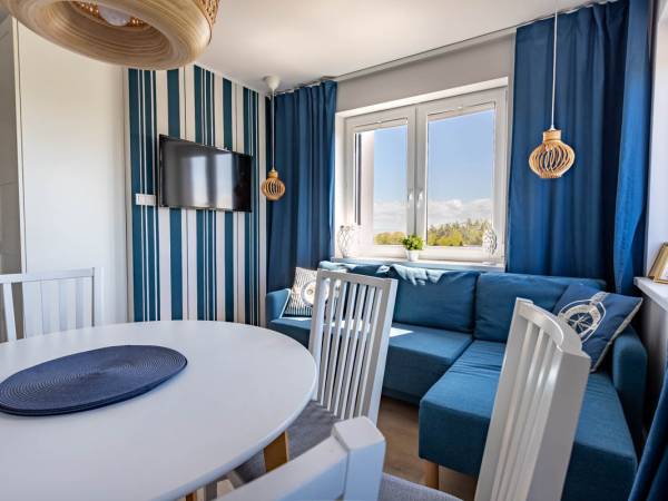 Apartament z tarasem-część dzienna