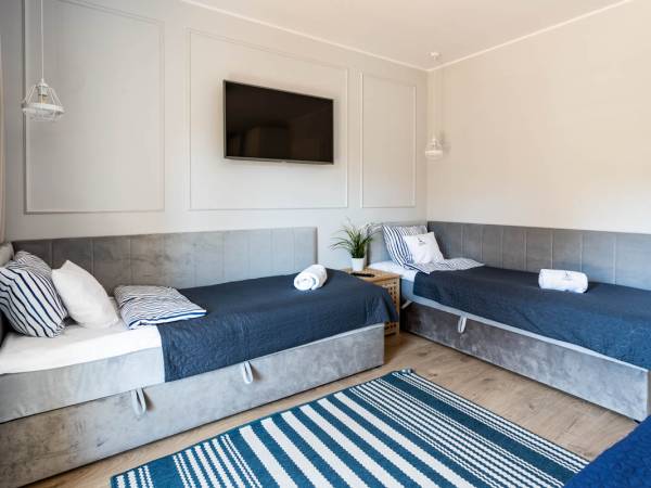 Apartament z balkonem -sypialnia