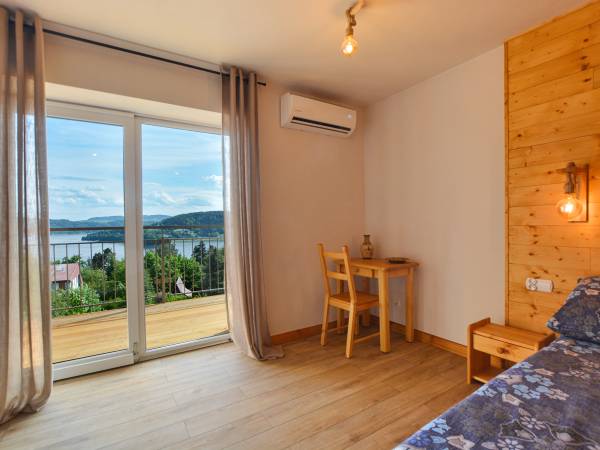 Widok z sypialni Apartament 1