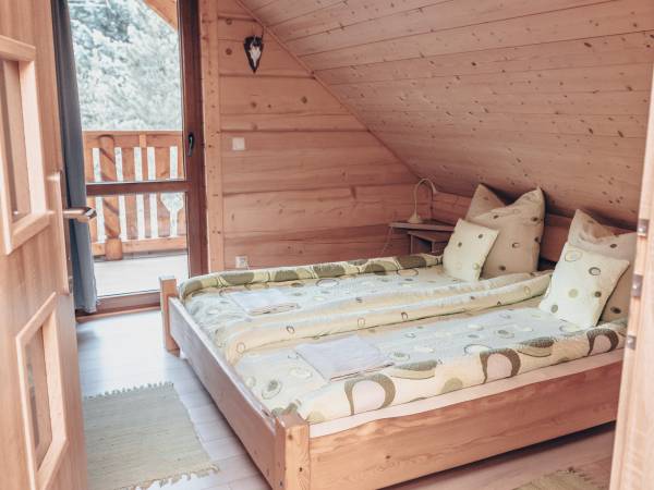 Domek drewniany,sypialnia nr 1