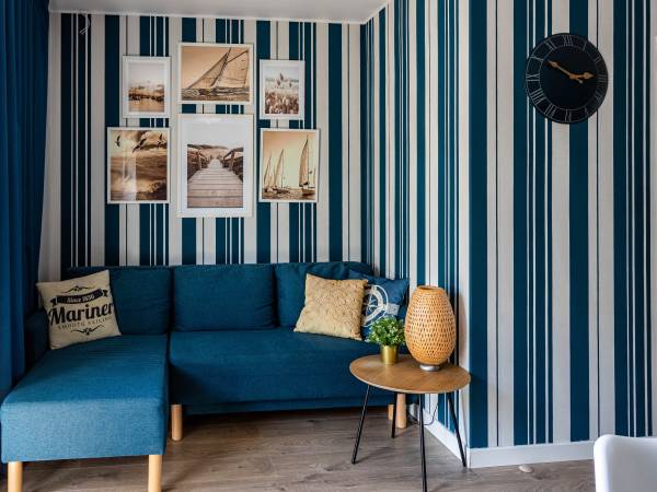 Apartament z tarasem- część dzienna