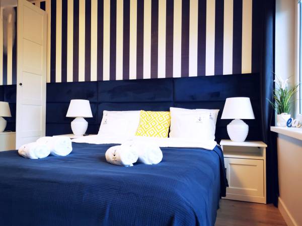 Apartament z tarasem - sypialnia