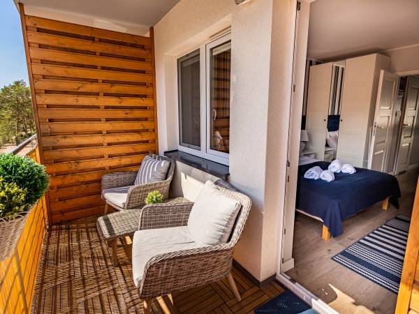 Apartament z balkonem - balkon