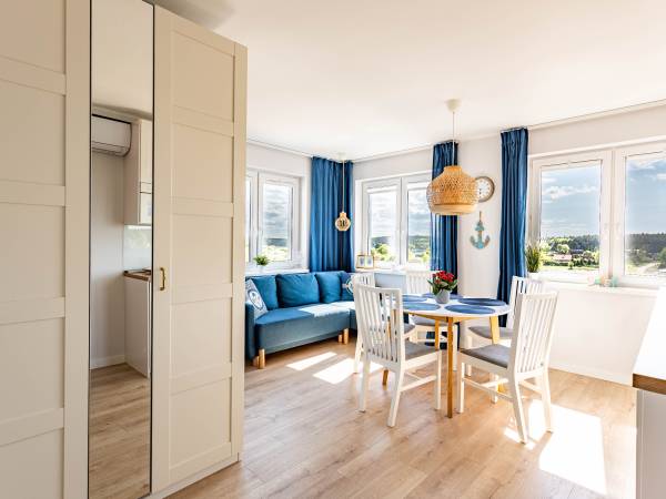 Apartament z tarasem - część dzienna