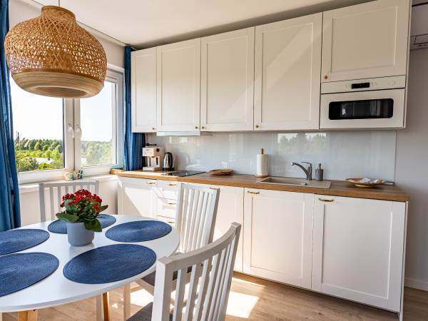 Apartament z tarasem- część dzienna