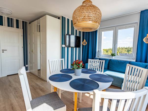 Apartament z tarasem część dzienna