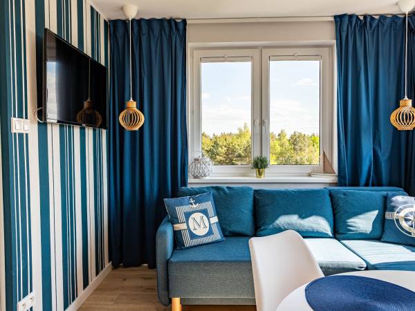 Apartament z balkonem-część dzienna