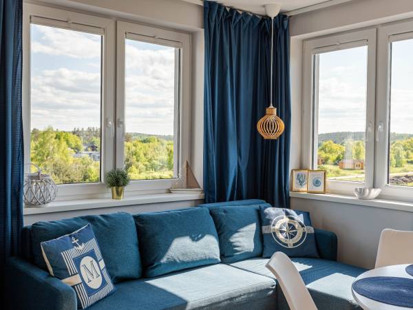 Apartament z balkonem-część dzienna