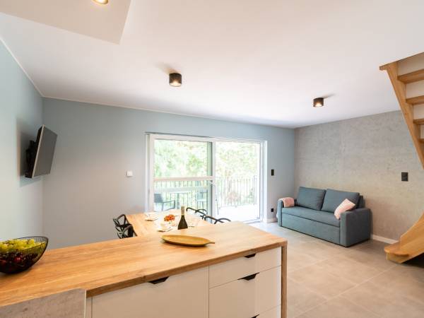 Salon z aneksem kuchennym - piętro