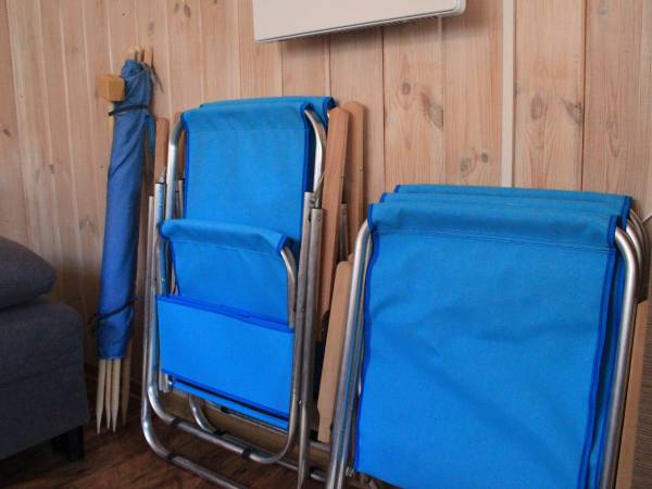 sprzęt plażowy w każdym domku