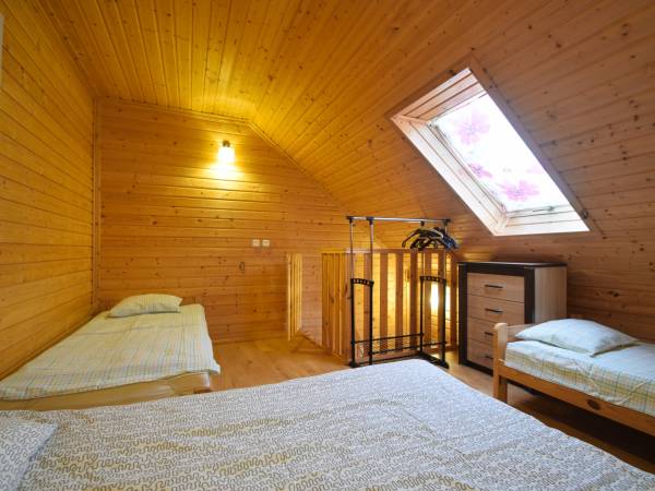 Sypialnia w apartamencie nr 1 