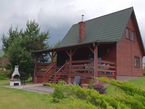 Dwa Domy Drewniane Nad Jeziorem Orzyskim