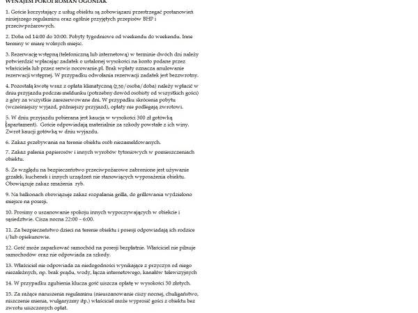 Apartament i Pokoje Gościnne Zawisza