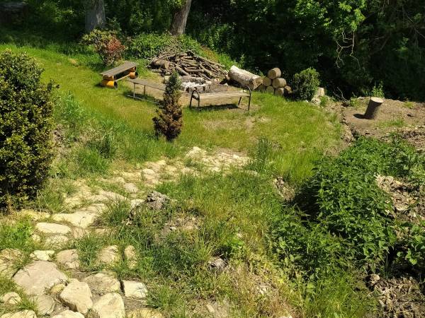 Ogród zewnętrzny - ognisko