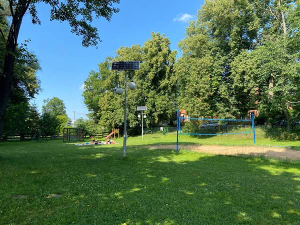 wiejska plaża w Ławkach