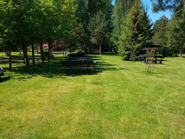 Pole namiotowe gotowe na przyjazd gości