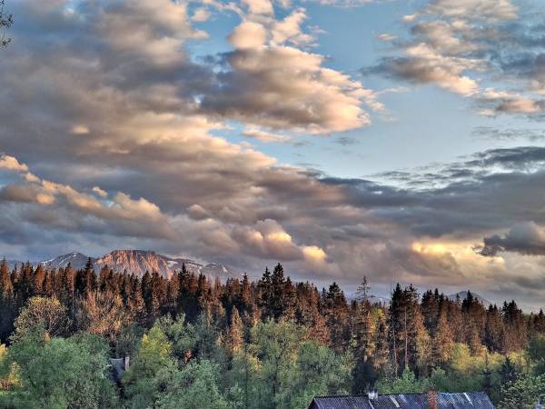 Gałowski Dworek widoczki z balkonu