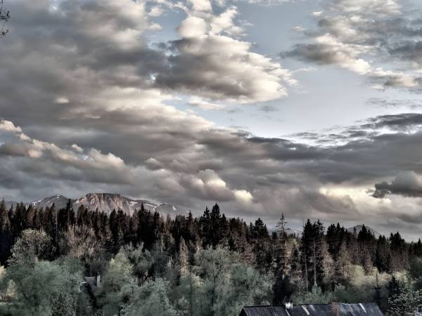 Gałowski Dworek widoczki z balkonu