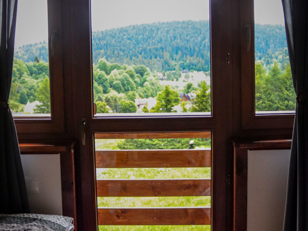 Domek nr 2 - sypialnia na piętrze 4 osobowa