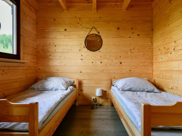 Domek 6 osobowy z sauną i jacuzzi - pokój 2 osobowy