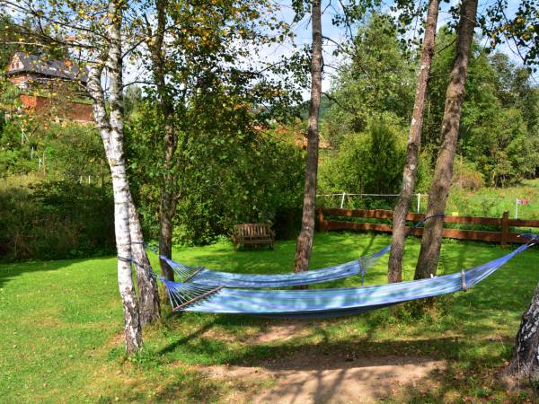 Hamaki po dniu pełnym wędrówek