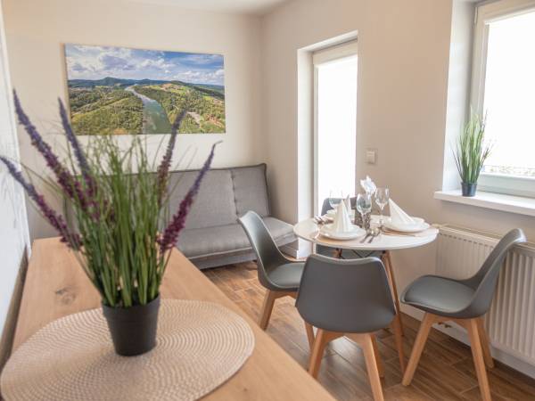 Apartament beżowy z tarasem