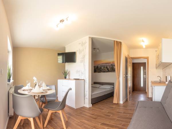 Apartament beżowy z tarasem