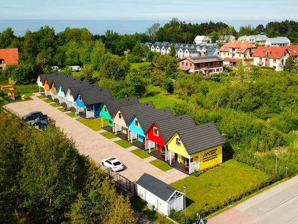 Kolorowe Domki z lotu ptaka