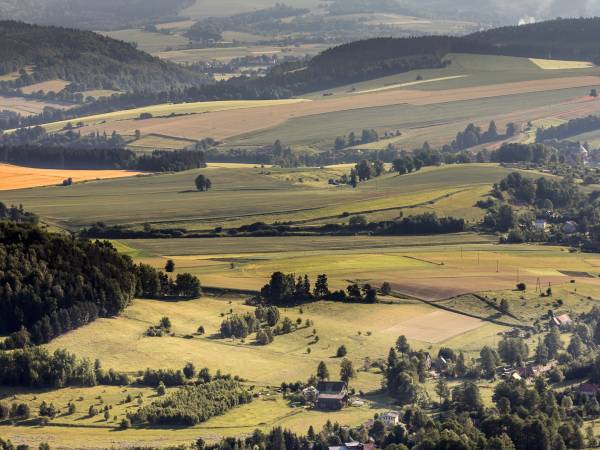 Krajobraz otaczający dom noclegowy "POD MNICHEM"