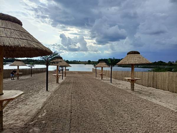 Nowa plaża w Kulikowie oddalona 350m od domku