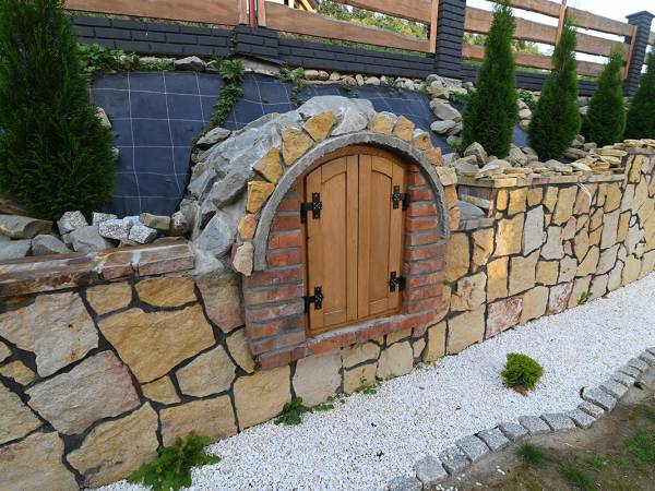 Domek całoroczny z kominkiem