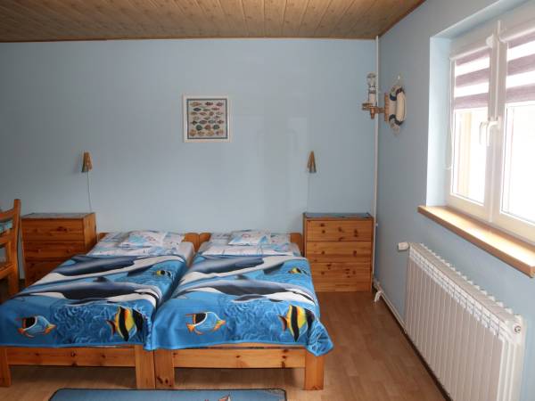 Pokój morski 4-5 osobowy. Pokój z prywatną łazienką. 