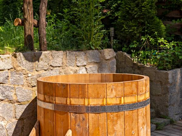 Beczka z zimną wodą