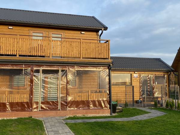 Domki WESTERN HOUSE Giżycko Fuleda Sauna Jacuzzi Kominek