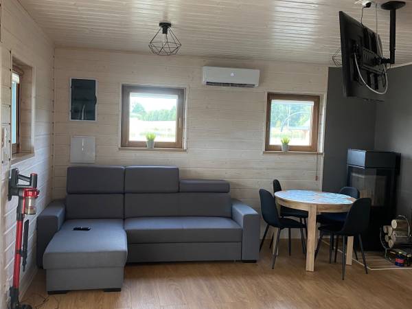Domki WESTERN HOUSE Giżycko Fuleda Sauna Jacuzzi Kominek