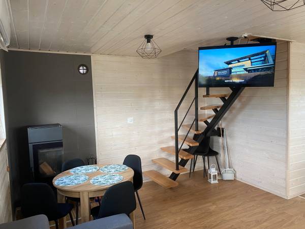 Domki WESTERN HOUSE Giżycko Fuleda Sauna Jacuzzi Kominek