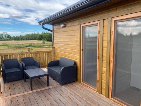 Domki WESTERN HOUSE Giżycko Fuleda Sauna Jacuzzi Kominek